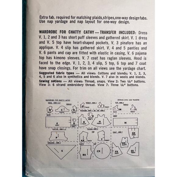 simplicity 4652 pattern doll 20.5in chatty cathy - Picture 4 of 5